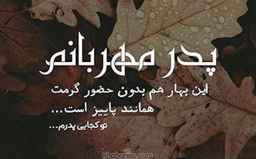متن غمگین فراق پدر