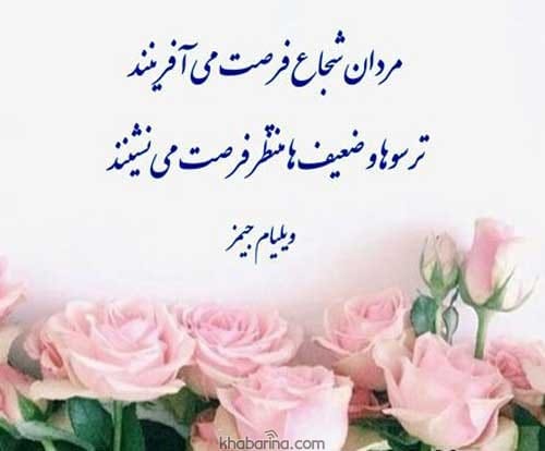 جمله زیبا برای جسارت