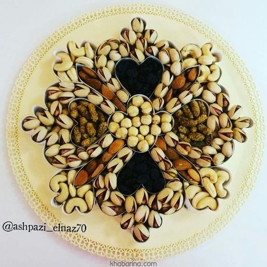 تزیین آجیل شب یلدا