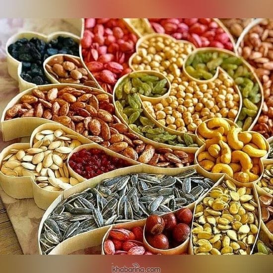 تزیین آجیل شب یلدا