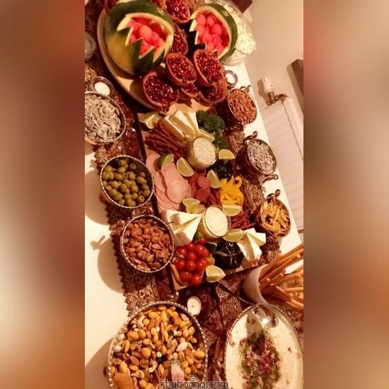 سفره شب یلدا امسال
