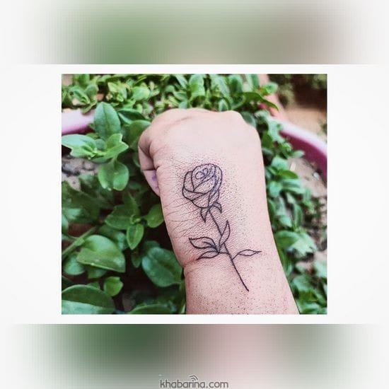 جدیدترین طرح تاتو گل رز 2023