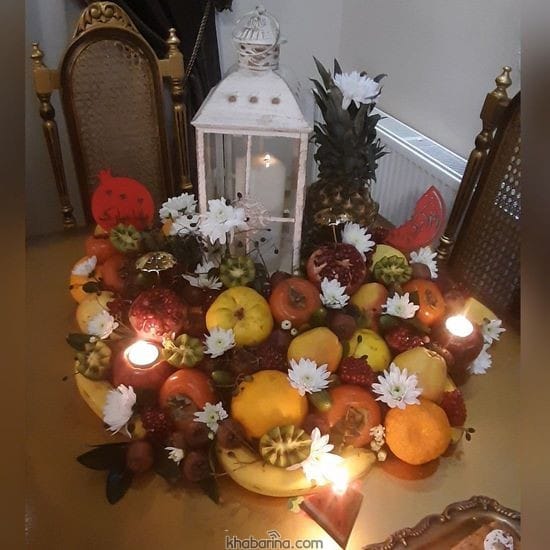 ایده برای تزیین میوه شب یلدا