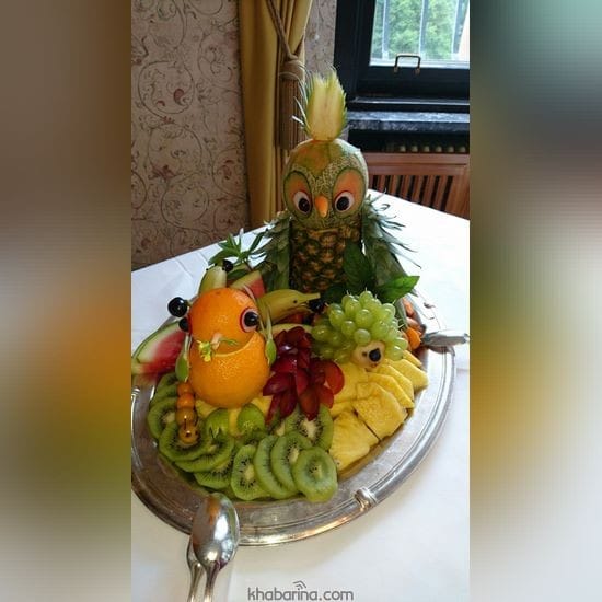 ایده برای تزیین میوه شب یلدا