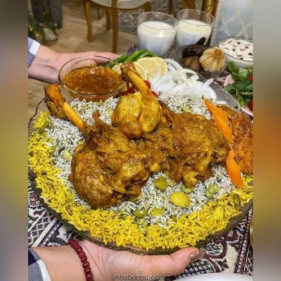 مدل تزیین غذا