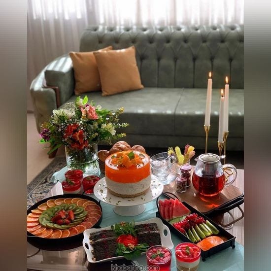 مدل تزیین غذا