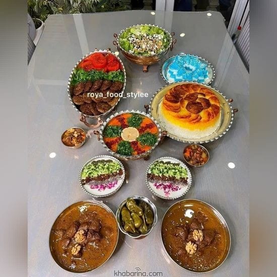 مدل تزیین غذا