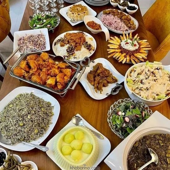 مدل تزیین غذا