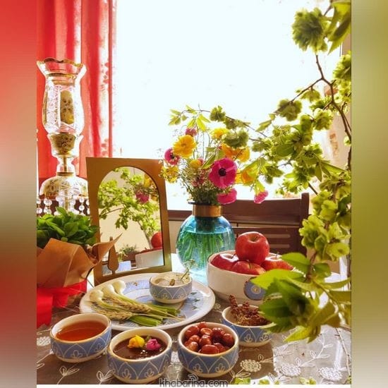 جدیدترین سفره هفت سین ساده و شیک 2023