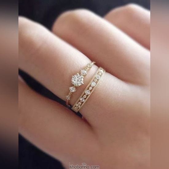 جدیدترین عکس حلقه ازدواج شیک 2023