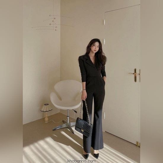جدیدترین مدل کت و شلوار زنانه مشکی مجلسی 2023