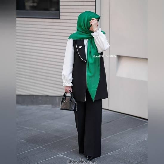 جدیدترین مدل مانتو محجبه دخترانه 2023