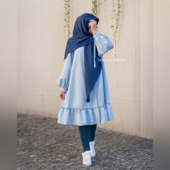 جدیدترین مدل مانتو محجبه دخترانه 2023