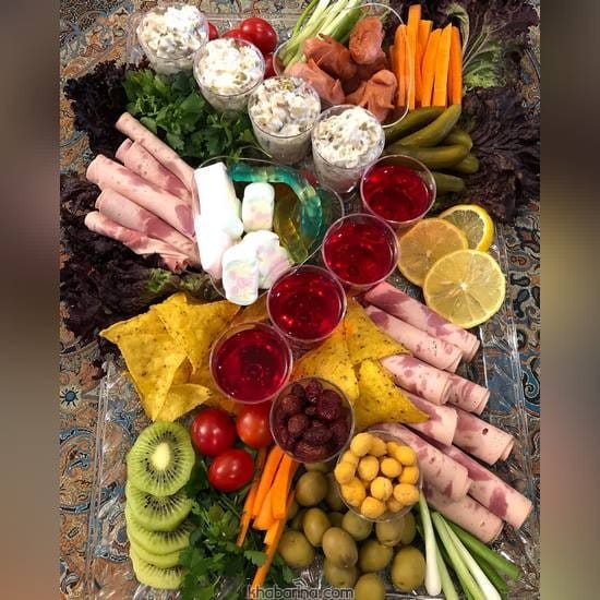 جدیدترین تزیین سالاد الویه لقمه ای 2023