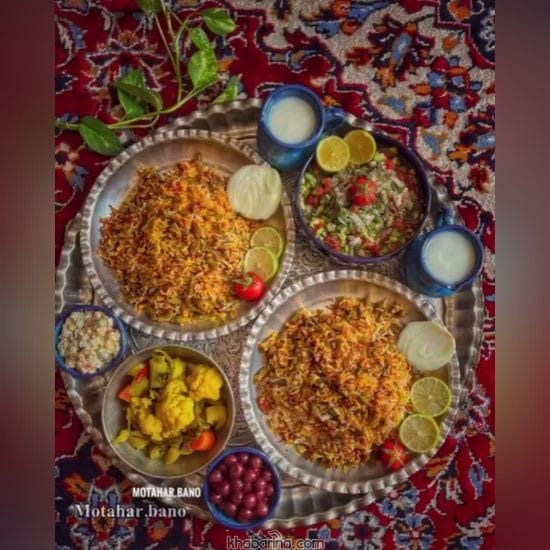 جدیدترین تزیین سالاد شیرازی ساده 2023