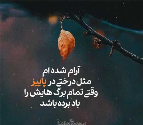 عکس نوشته خزان و پاییز