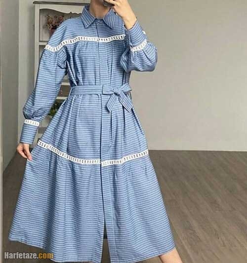 پیراهن بهاره نخی جدید 