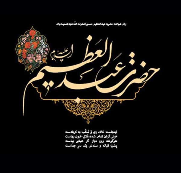 کلیپ استوری و متن وفات حضرت عبدالعظیم حسنی (ع) 1404