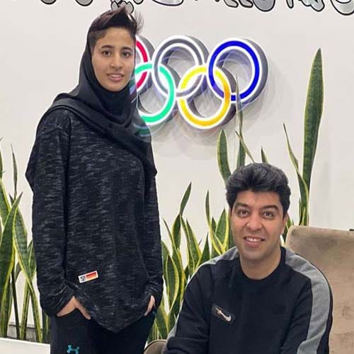 رومینا سالک و مربی اش