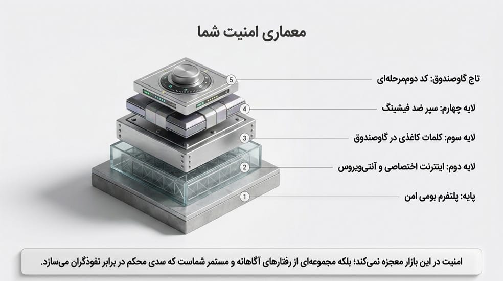 معماری امنیت دیجیتال قبل از خرید ارز دیجیتال